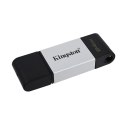 Kingston USB flash disk, USB 3.0 (3.2 Gen 1), 64GB, DataTraveler 80, czarny, DT80/64GB, USB C