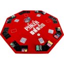 Składana mata do pokera - czerwona