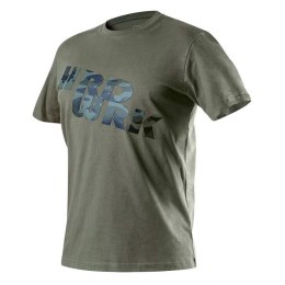 T-SHIRT ROBOCZY OLIWKOWY CAMO, ROZM.S