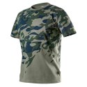 T-SHIRT ROBOCZY Z NADRUKIEM CAMO, ROZM.XXL