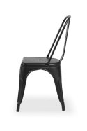 Krzesło bistro Paris inspirowane TOLIX - czarne
