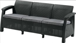 Sofa ogrodowa CORFU LOVE SEAT MAX antracyt