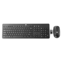 HP Slim Wireless Keyboard & Mouse, Zestaw klawiatur z myszą optyczną bezprzewodową, AAA, CZ/SK, multimedialny, USB-A Dongle typ 