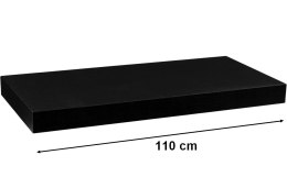 Półka ścienna STILISTA VOLATO - czarny mat 110 cm
