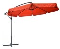 Parasol ogrodowy EXCLUSIVE na wysięgniku czerwony ø300 cm