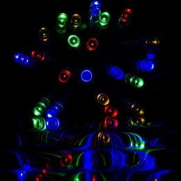 Świąteczny łańcuch 100 LED - 10 m, kolorowy, na baterie