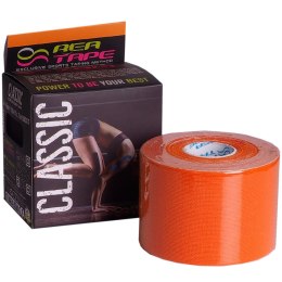 Taśma fizjoterapeutyczna Rea Tape Classic 5m x 5cm pomarańczowa
