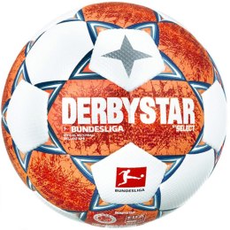 Piłka nożna Select Derbystar Bundesliga Brillant FIFA 21 r5 biało-niebiesko-pomarańczowa