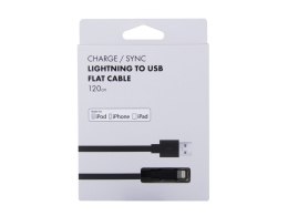 Kabel USB (2.0), USB A M- Apple Lightning M, 1.2m, czarny, Avacom, certyfikat MFi