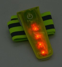 Odblaskowy pasek na rękę - 4 diody LED