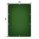 JAGO Plandeka 650 g/m², oczka aluminiowe, zielona, 2 x 3 m