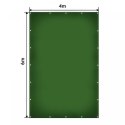 JAGO Plandeka 650 g/m², oczka aluminiowe, zielona, 4 x 6 m