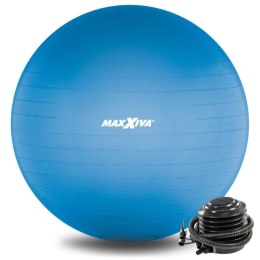 MAXXIVA Piłka gimnastyczna Ø 55 cm z pompką, niebieska