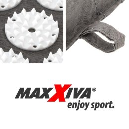 MAXXIVA Podkładka akupresurowa z poduszką, 130x50 cm, szara