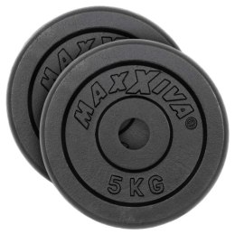 MAXXIVA Zestaw 2 obciążników do hantli o łącznej wadze 10 kg
