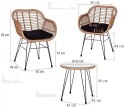 STILISTA Zestaw ogrodowy - krzesło + stół