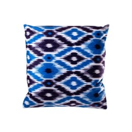 Poszewka na poduszkę Aztek, 45 x 45 cm, niebieska