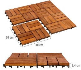 STILISTA płytki drewniane, mozaika 3, akacja, 1 m²