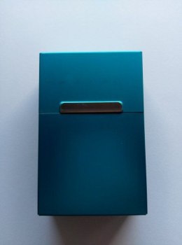 Blaszane pudełko na papierosy - Niebieskie
