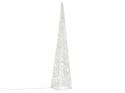 Świąteczna akrylowa piramida 90 cm - zimna biel, do kontaktu