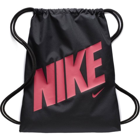 Worek na buty Nike Graphic Gymsack Junior czarno-różowy BA5262 016