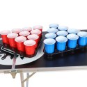 Zestaw stołowy Beer Pong o regulowanej wysokości 240 x 61 cm