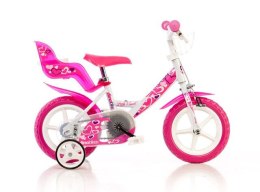 Rower dziecięcy Dino Bikes biało-różowy 12 