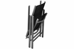 Zestaw 6 krzeseł ogrodowych GARTHEN - czarny