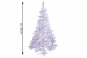 Sztuczna świąteczna choinka efekt brokatu - 150 cm, biała