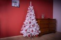 Sztuczna świąteczna choinka efekt brokatu - 150 cm, biała