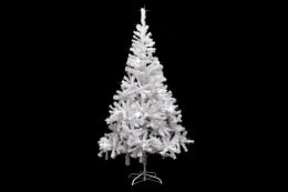 Sztuczna świąteczna choinka i efekt brokatu - 180 cm, biała
