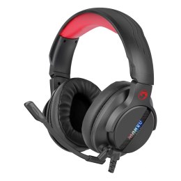 Marvo HG9065, słuchawki z mikrofonem, regulacja głośności, czarna, 7.1 (virtual), do gry