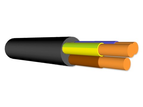 Przewód energetyczny YKYżo 3x2.5 0.6/1kV (500m) (EE0031-500) Q-LANTEC