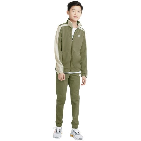 Dres dla dzieci Nike Nsw Hbr Poly Tracksuit zielony DD0324 222