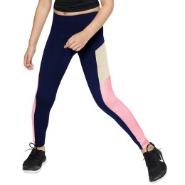 Legginsy dla dzieci Nike Nk Trophy Legging granatowo-różowe CI9940 493