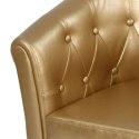 MIADOMODO Zestaw foteli Chesterfield, 58 x 71 x 70 cm, złoty