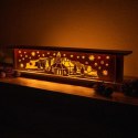 Świąteczna podświetlana dekoracja drewniana - 10 diod LED