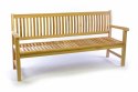 3 osobowa DIVERO ławka ogrodowa z drewna tekowego 180 cm
