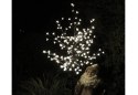 Dekoracyjne LED drzewo z kwiatami - 1,5 m, ciepła biel