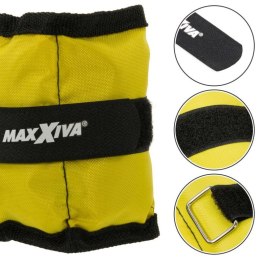 MAXXIVA Mankiety obciążające, 2 x 0,5 kg, żółte