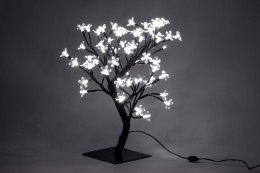 Oświetlenie dekoracyjne LED - drzewo z kwiatami, chłodne białe