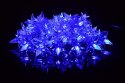 Świąteczne LED lampki - niebieskie gwiazdki, 4m