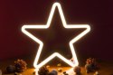 Świąteczne oświetlenie - gwiazda neonowa,120 LED,ciepła biel