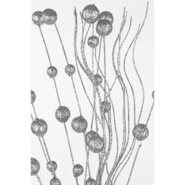 Gałązka dekoracyjna świąteczna 70cm srebrna