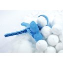 Śnieżkomat ballmaker snowball do robienia kulek śnieżnych podwójny niebieski