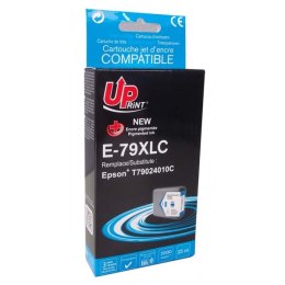 UPrint kompatybilny ink / tusz C13T79024010, z C13T79024010, 79XL, XL, cyan, 2000s, 25ml, E-79XLC, 1szt, dla Epson WorkForce Pro
