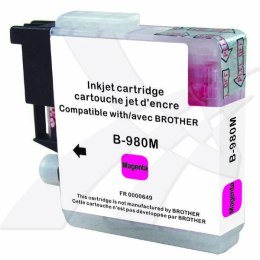 UPrint kompatybilny ink / tusz z LC-980M, magenta, 12ml, B-980M, dla Brother DCP-145C, 165C
