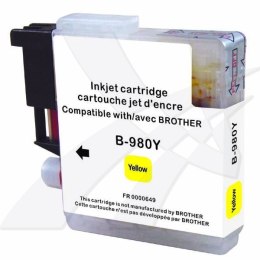 UPrint kompatybilny ink / tusz z LC-980Y, yellow, 12ml, B-980Y, dla Brother DCP-145C, 165C