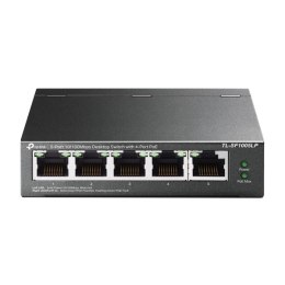 TP-LINK switch TL-SG1005LP PoE(4- porty), 100Mbps, auto MDI/MDIX