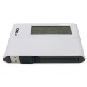 USB (2.0) hub 4-port, biały, podświetlany, godzina, budzik, regulator czasowy